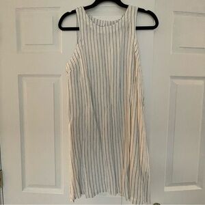 a new day White and Black Striped Midi Dress